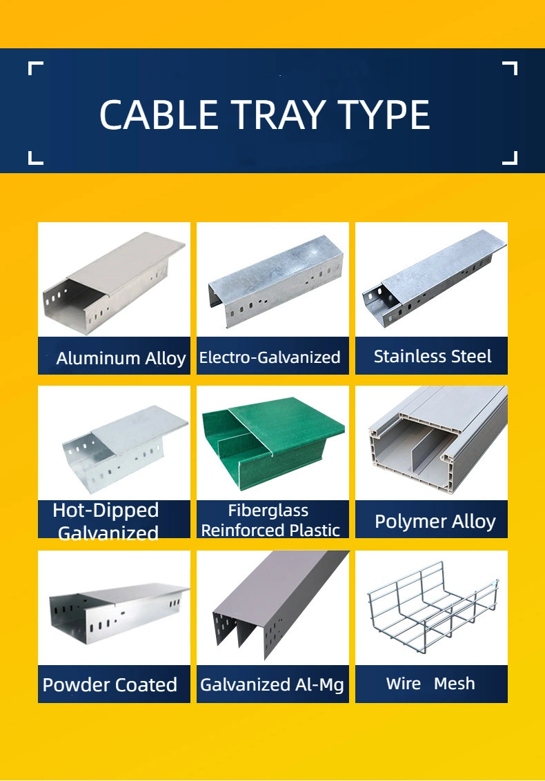 Galvanized Aluminum and Magnesium Ladder Cable Tray