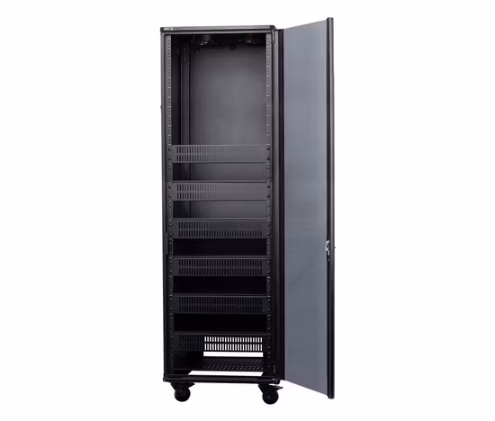 42u Server Rack Cabinet System with DC Fans Enclosure with Casters