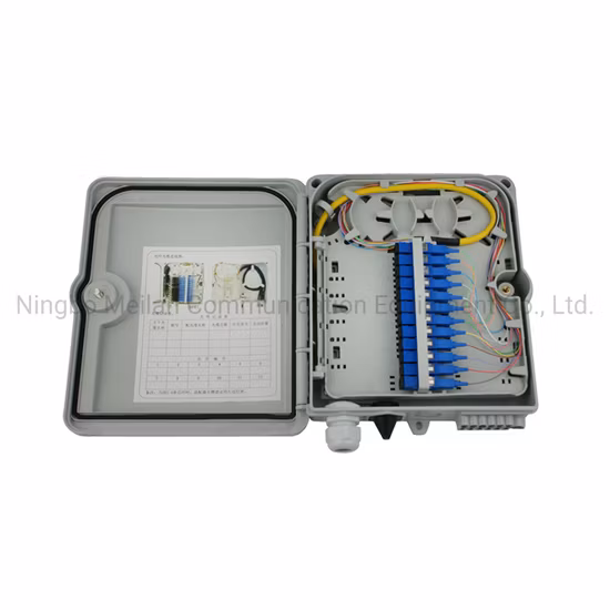 12 Core Fiber Optic FTTH Distribution Box ODF